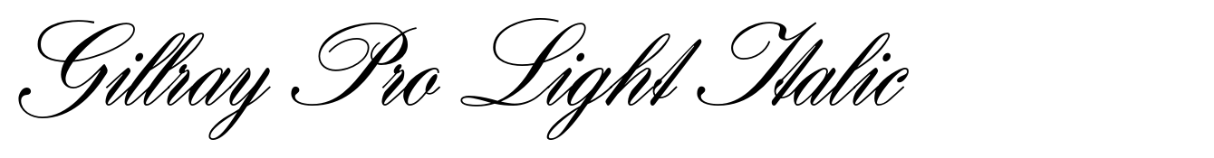 Gillray Pro Light Italic